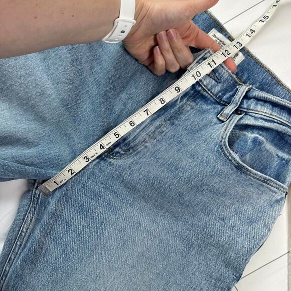 Abercrombie & Fitch Jeans Womens 28 Short Blue 90s Straight Curve Love High Rise - Picture 9 of 12